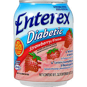 , (Victus) Enterex Diabetic Strawberry For People With Diabetes, 8 Oz
