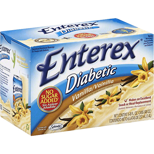 Enterex Nutritional Beverage, Diabetic, Vanilla