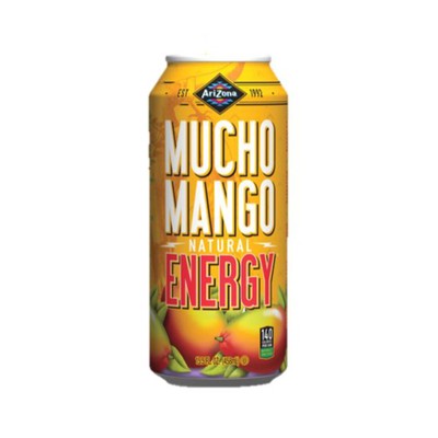 AriZona Mucho Mango Natural Energy Drink, 15.5 Fl. Oz