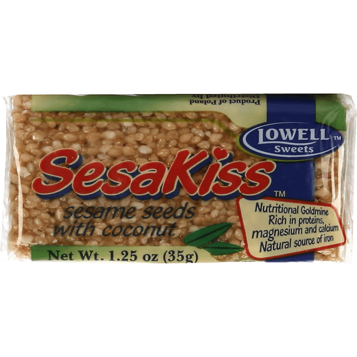 Lowell Sweets SesaKiss Sesame Seeds, Coconut