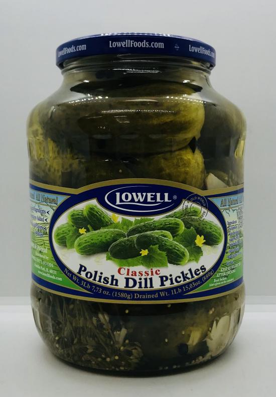 Lowell Classic Polish Dill Pickles 1580g