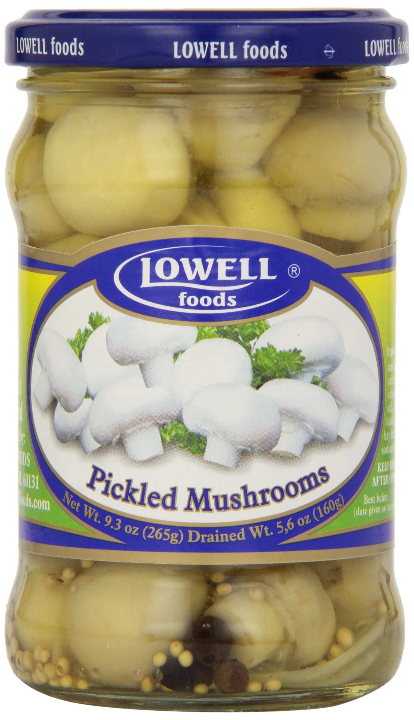 Lowell Foods Pickled Mushrooms 265g
