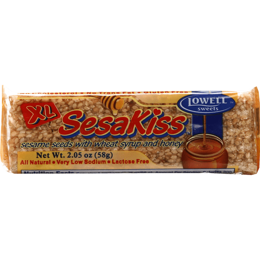 Lowell Sweets SesaKiss Sesame Seeds With Wheat Syrup And Honey