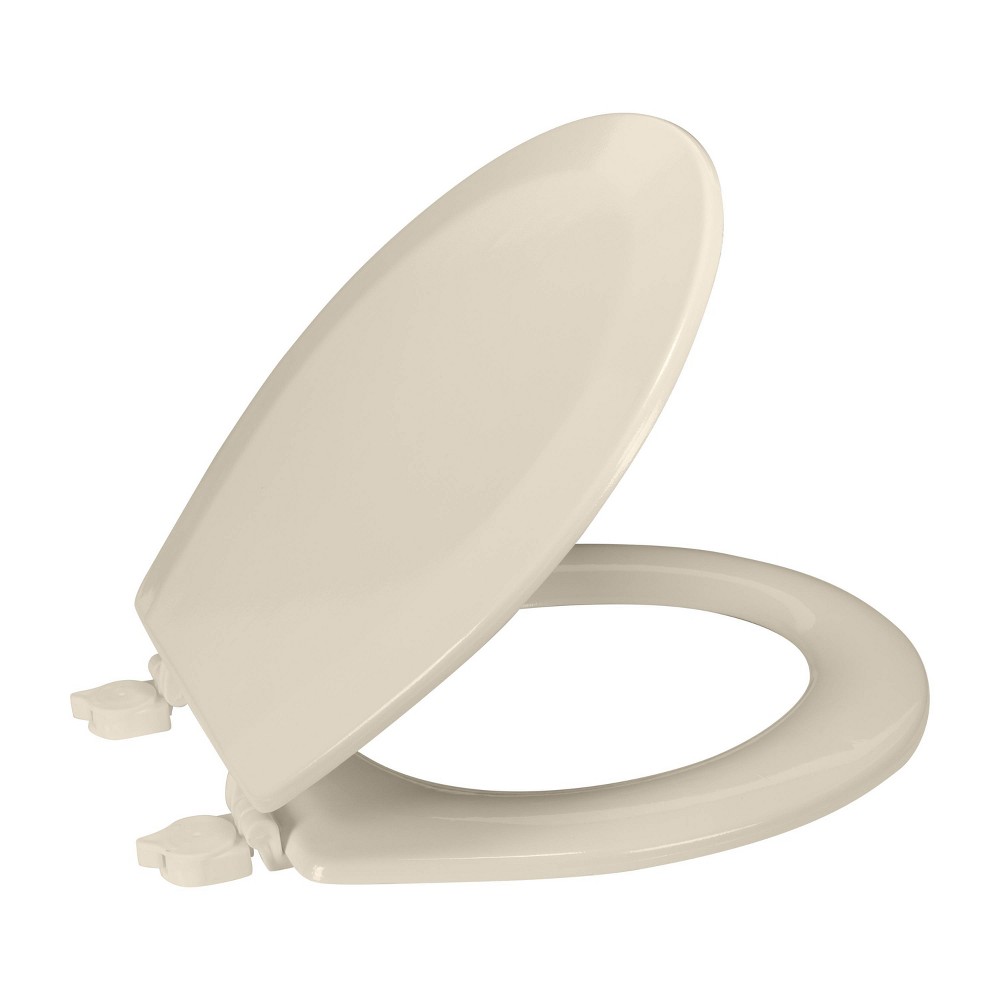 Bath Bliss 17" Wood Toilet Seat Beige