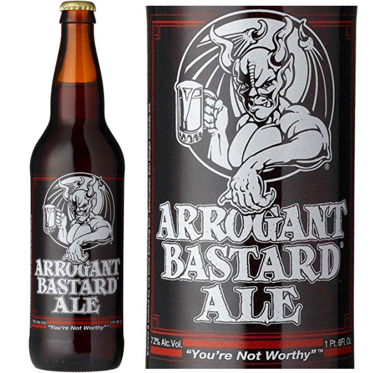 Arrogant Bastard Stone Beer, Ale 22 Fl Oz