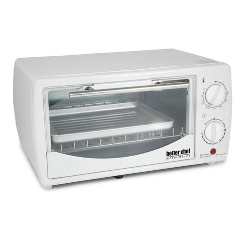 Better Chef 9 Liter Toaster Oven Broiler In White