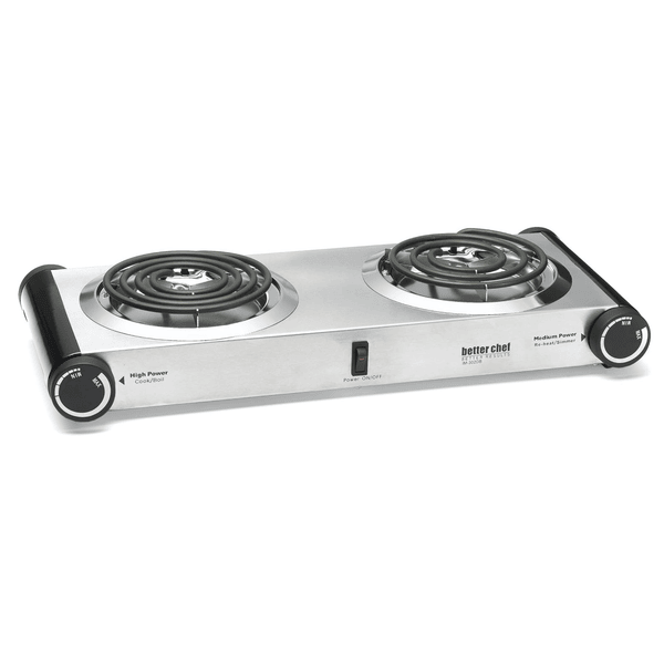 Better Chef IM-302DB Stainless Steel Dual Electric Burner
