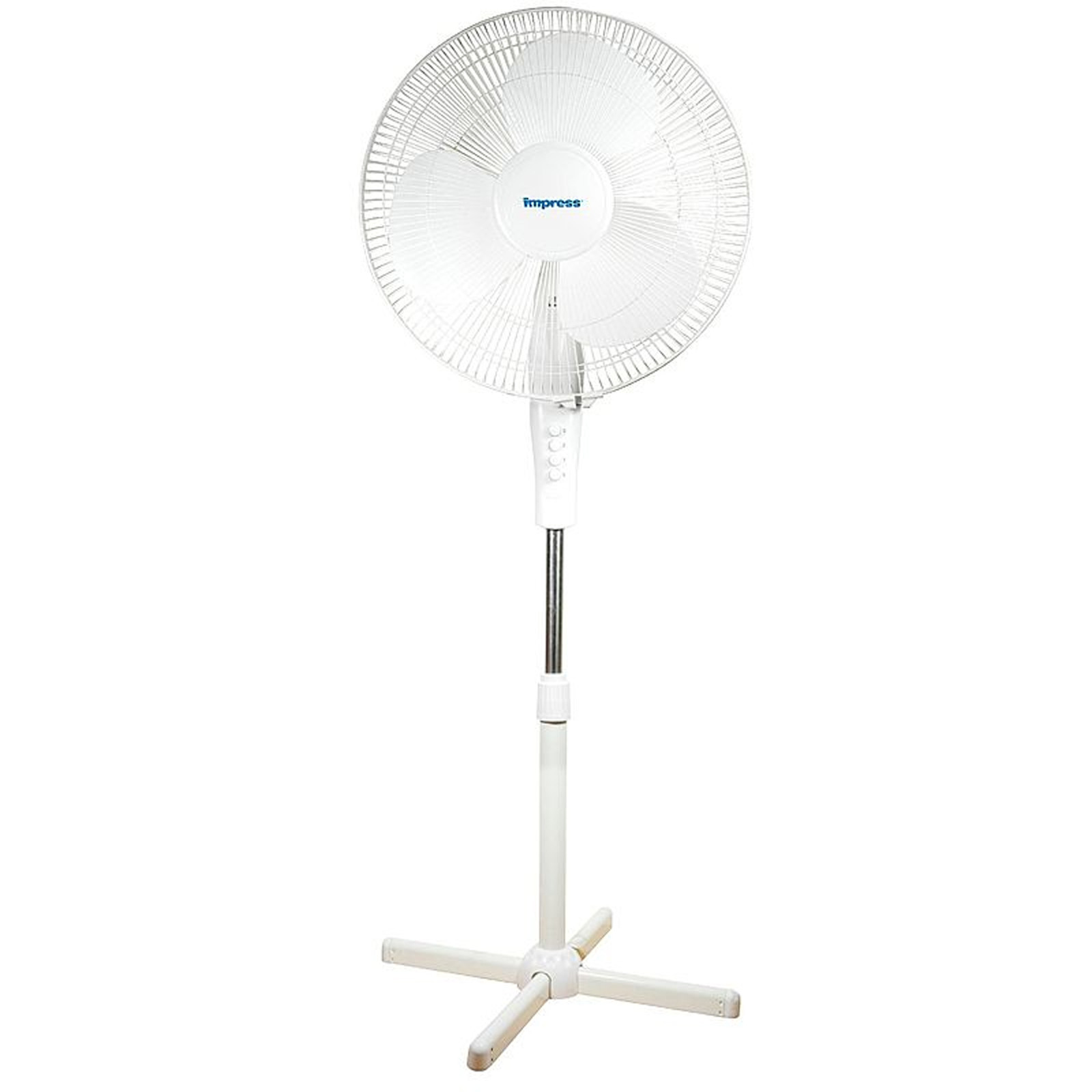 Impress 16in Oscillating Stand Fan (white) IM-724W