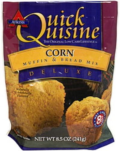 Atkins Quick Quisine Muffin & Bread Mix, Deluxe, Corn