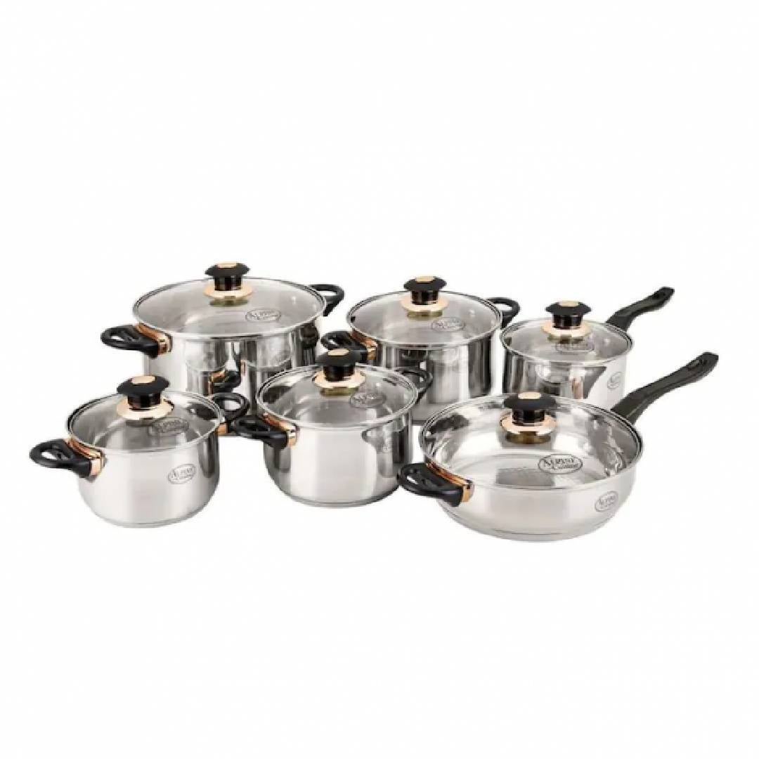 Alpine #al14986 Cookware Set Jumbo Set Ss