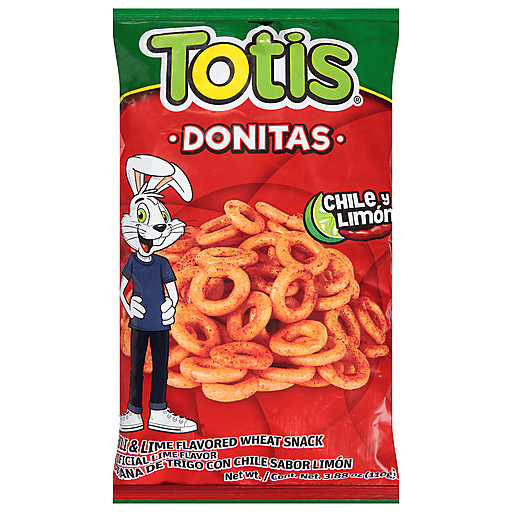 Totis Donitas Chili & Lime Flavored Wheat Snack 3.88 Oz. Bag