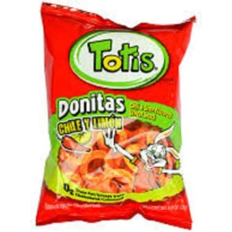 Totis Donitas Chili & Lime Flavored Wheat Snack 1.76 Oz. Bag