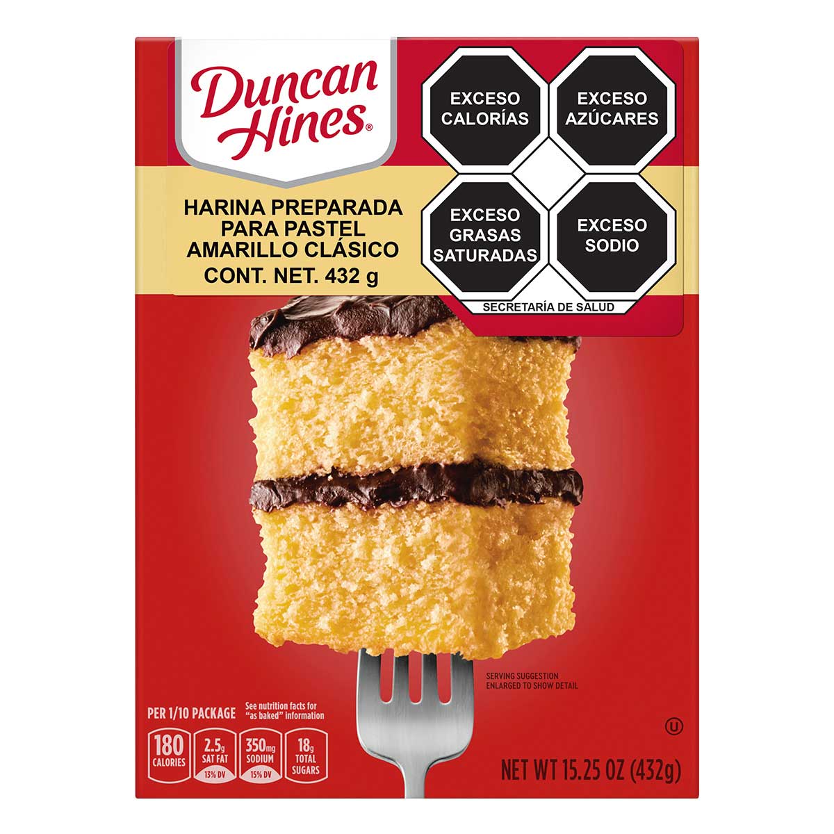 Duncan Hines Harina Para Pastel Classic Yellow 432g