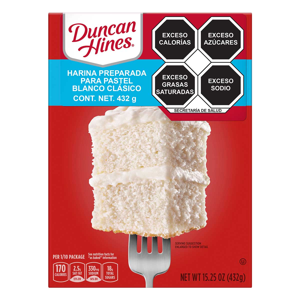 Duncan Hines Harina Para Pastel Classic White 432g Harina Para Pastel Classic White 432g