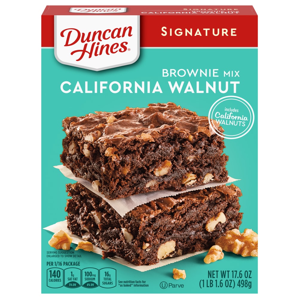 Duncan Hines Signature California Walnut Brownie Mix - 17.6 Ounce