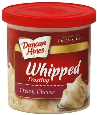 Duncan Hines Frosting, Whipped, Cream Cheese 12 Oz