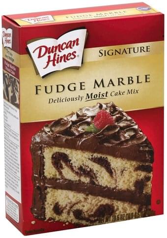 Duncan Hines Signature Fudge Marble Cake Mix 16.5 Oz. Box