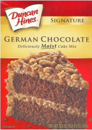 Duncan Hines Signature German Chocolate Cake Mix 16.5 Oz. Box