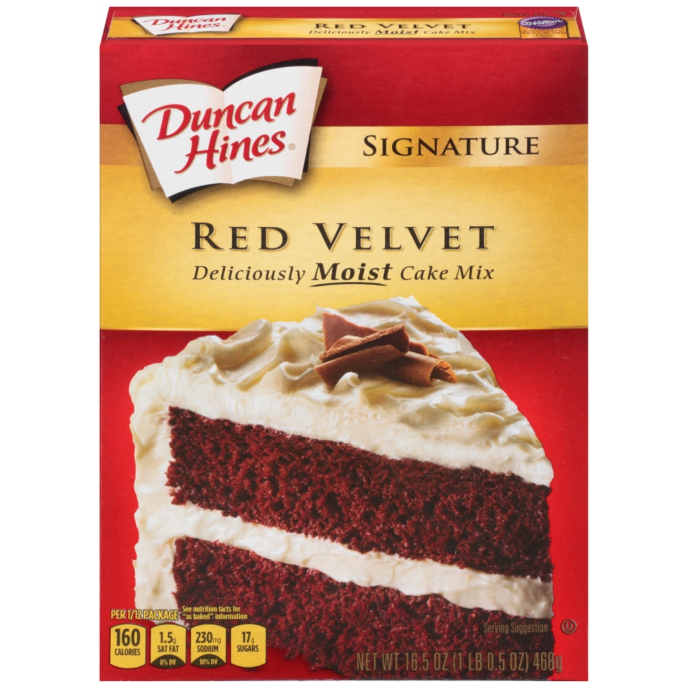 Duncan Hines Signature Red Velvet Cake Mix 16.5 Oz. Box
