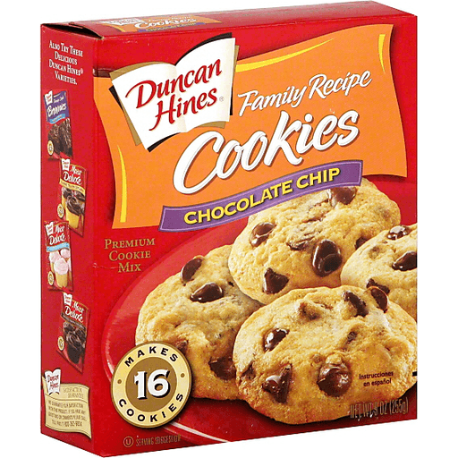 Duncan Hines Cookie Mix, Premium, Family Recipe, Chocolate Chip