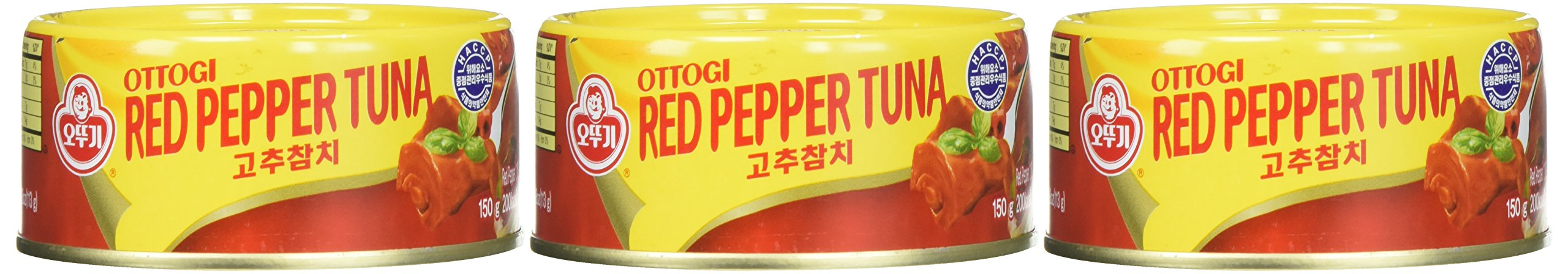 Ottogi Red Pepper Tuna 5.29oz.X3can / 고추참치 150gX3캔 팩