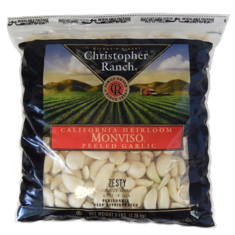 Christopher Ranch California Peeled Garlic 5 Pound