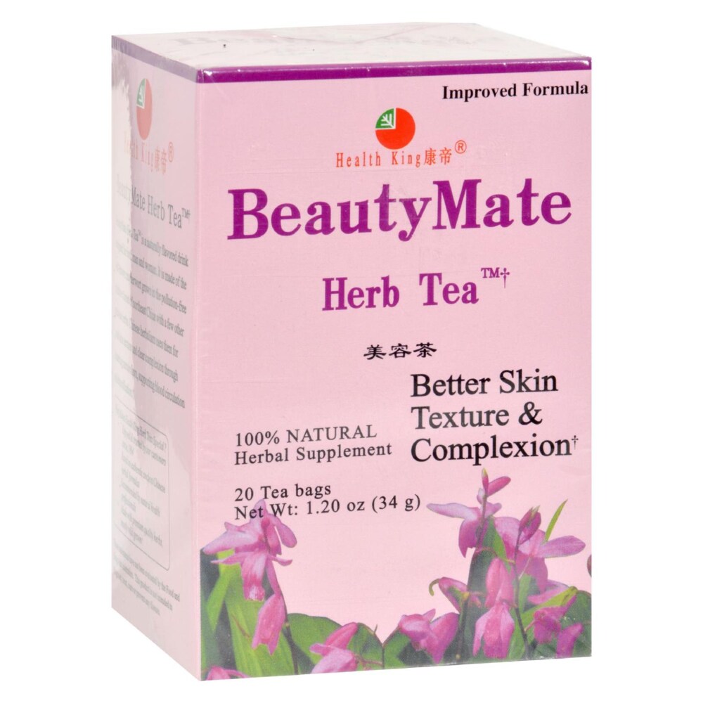 Health King Medicinal Teas Beautymate Herb Tea Bags, 1.20 Ounce