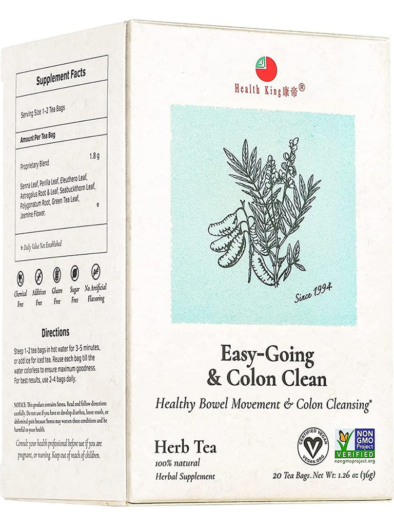 Health King Easy Going Colon Clean Herb Tea, 20bg