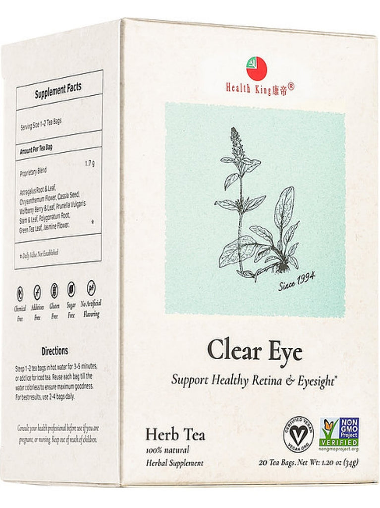 Health King Clear Eye Herb Tea, 20 Bags, Herbal Tea