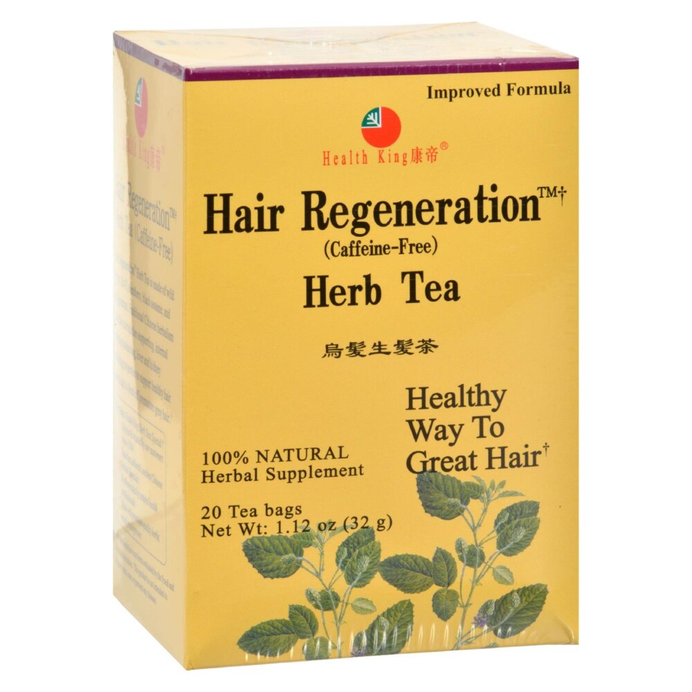 Health King Herb Tea, Hair Regeneration, Tea Bags