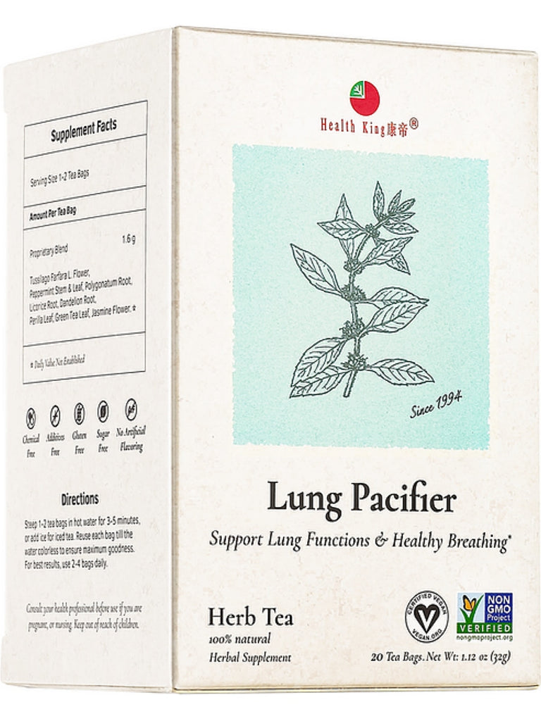 Health King Medicinal Teas Lung Pacifier Herb Tea Bags