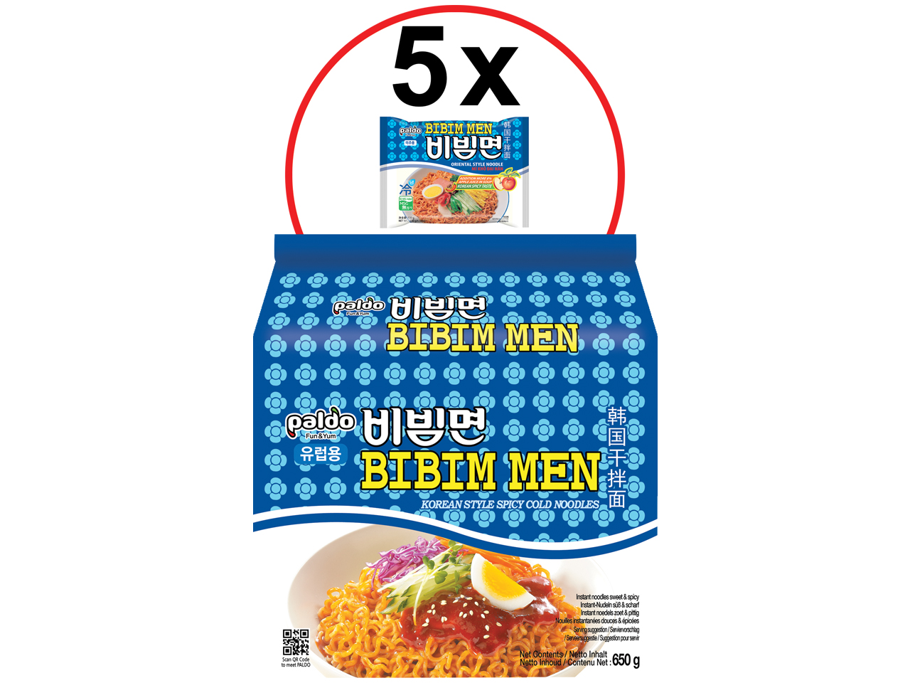 Paldo Oriental Style Noodle - Bibim Men 130g