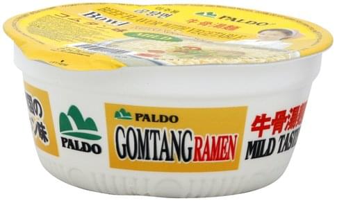 Paldo Gomtang Instant Noodle Soup, Beef Flavor With Vegetable, Mild