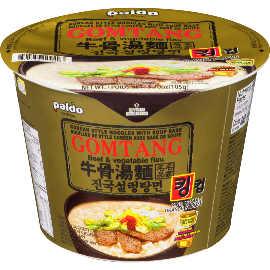 Paldo King Cup Noodle - Gomtang Beef Bone Flavor 3.7oz (105g)