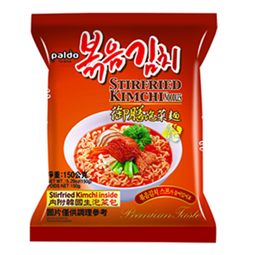 Paldo Stirfried Kimchi Noodles,5.29-Ounce Pouch