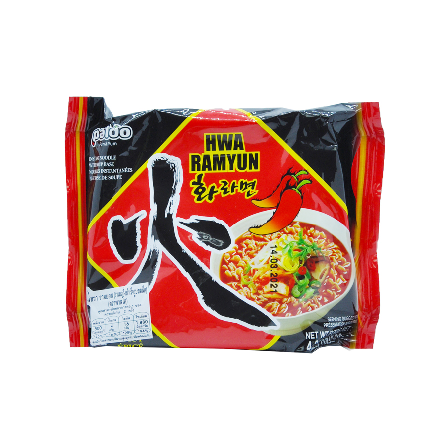 Paldo Hwa Ramyun Hot & Spicy Noodles 120g
