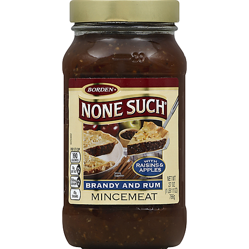 None Such Borden Mincemeat Brandy And Rum With Raisins & Apples