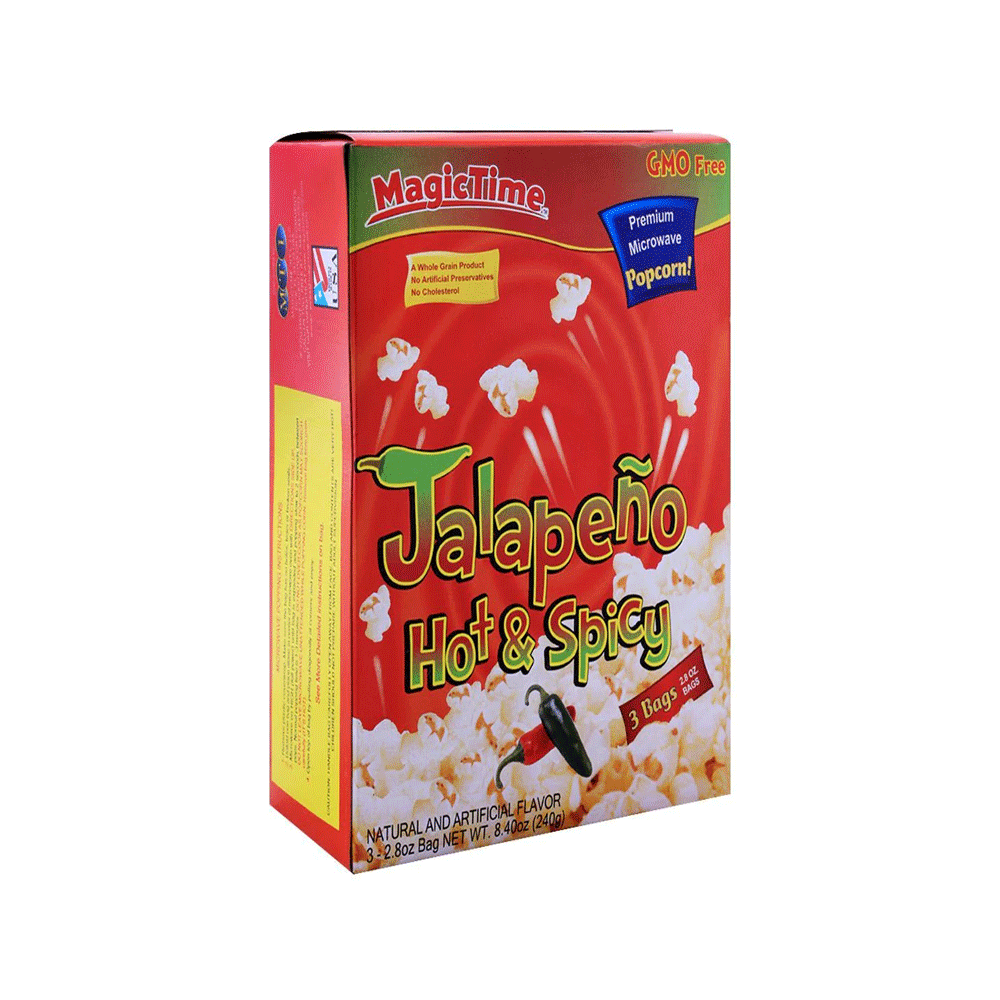 Magic Time Jalapeno Hot & Spicy Popcorn 240g