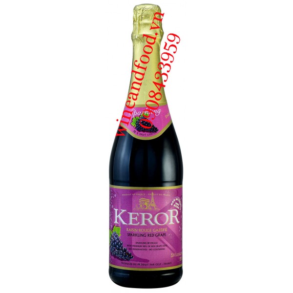 Wine Keror Sparkling Juice Red Grape
