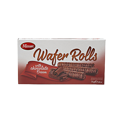 RM Minuet Chocolate Wafer Rolls