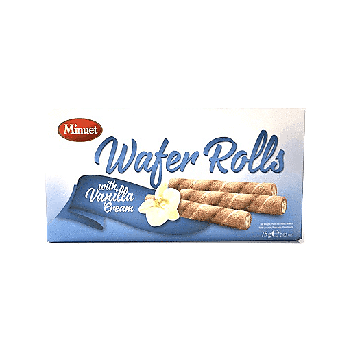 Minuet Vanilla Wafer Rolls