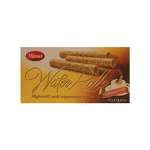 RM Minuet Cappuccino Wafer Rolls
