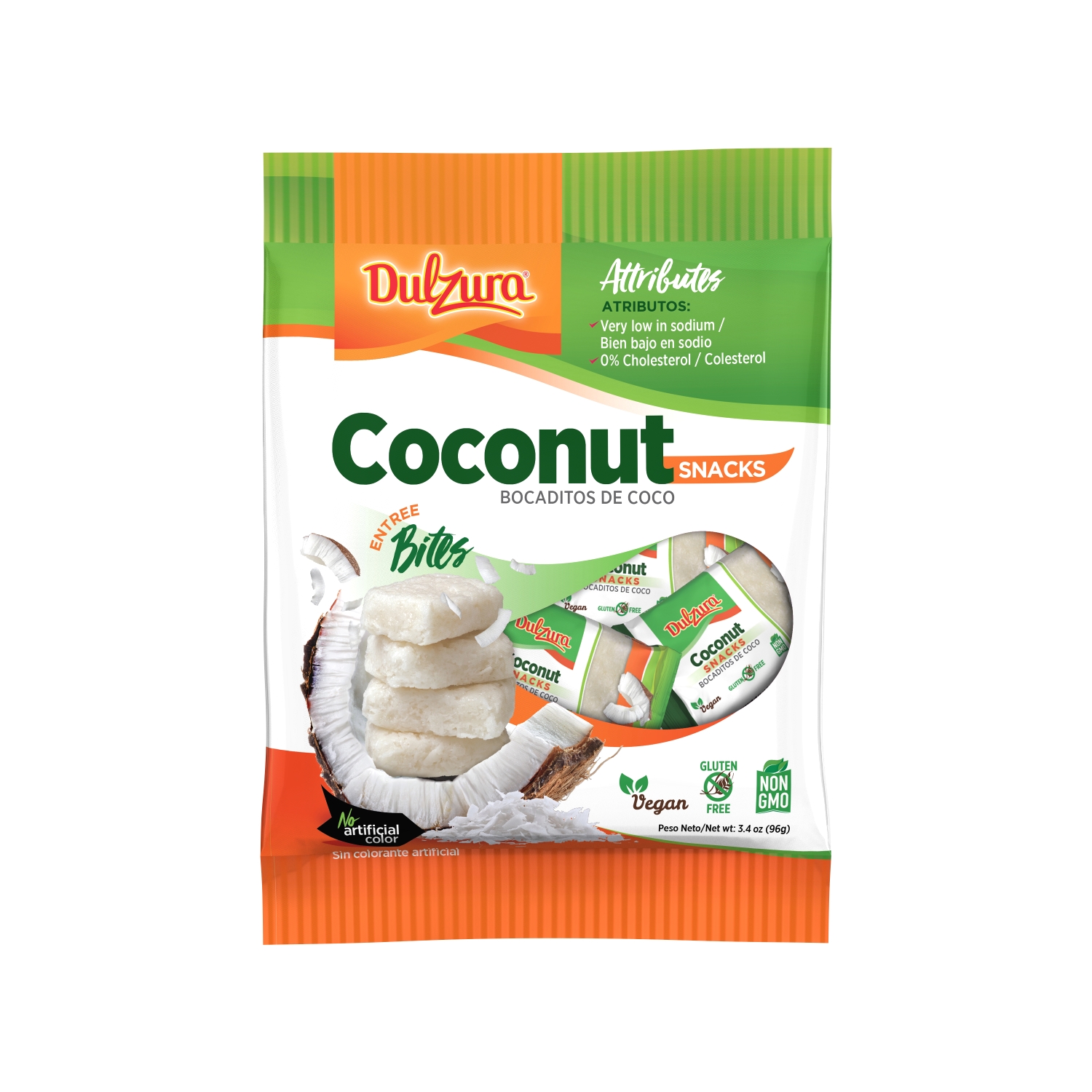 Dulzura Coconut Snacks, Bocaditos De Coco, Bites 3.4 Oz