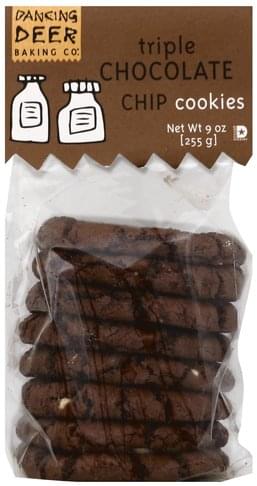 Dancing Deer Cookies, Triple Chocolate Chip 9 Oz