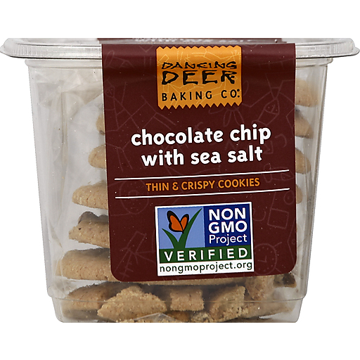 Dancing Deer Cookies, Thin & Crispy, Chocolate Chip With Sea Salt