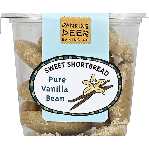 Dancing Deer Sweet Shortbread, Pure Vanilla Bean 6 Oz