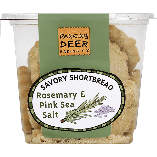 Dancing Deer Savory Shortbread, Rosemary & Pink Sea Salt 6 Oz