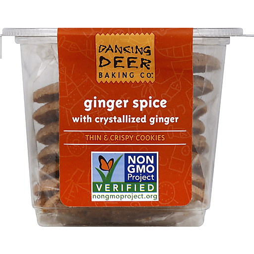 Dancing Deer Cookies, Thin & Crispy, Ginger Spice 6 Oz