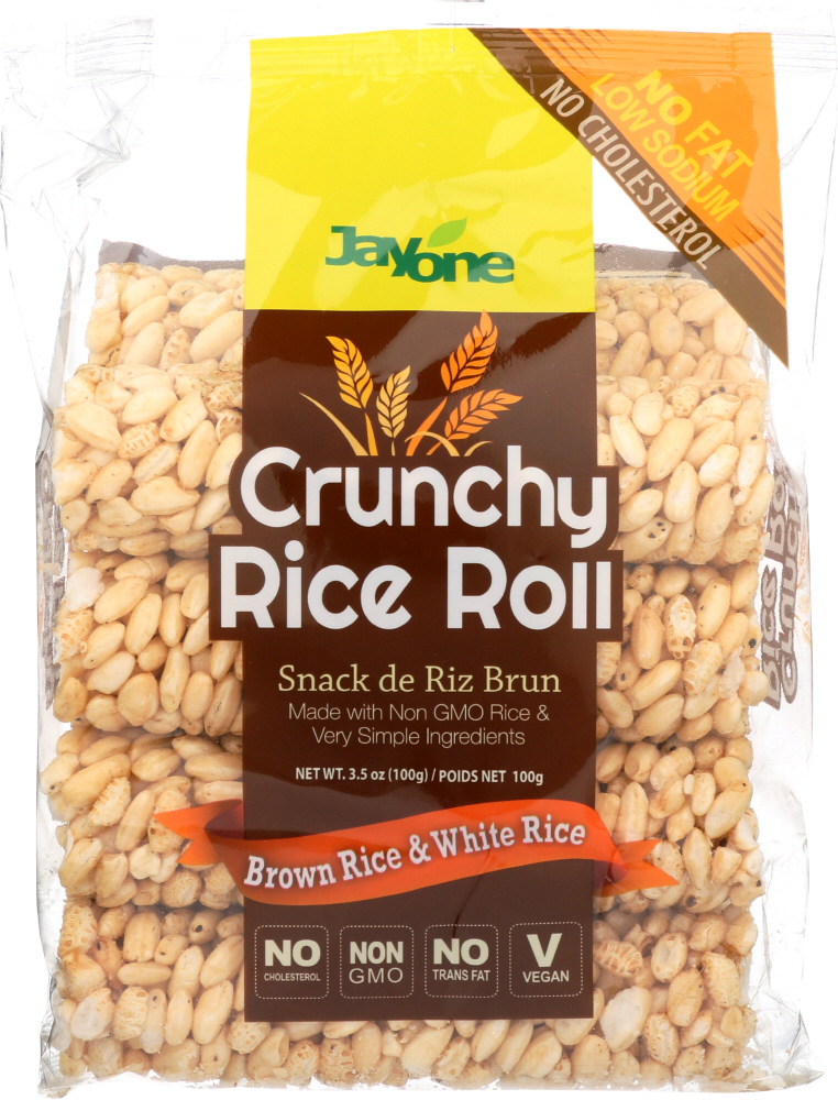 Jayone Crunchy Rice Roll Brown And White Rice, 3.5 Oz