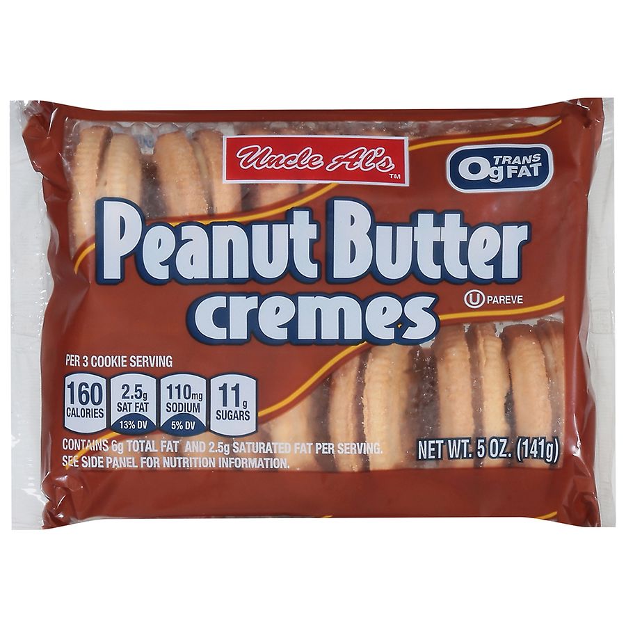 Uncle Al's Cremes Cookies Peanut Butter